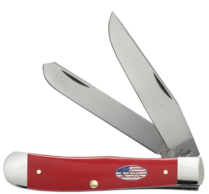 American Workman Red Synthetic Trapper Pocket Knife - Case® Knives